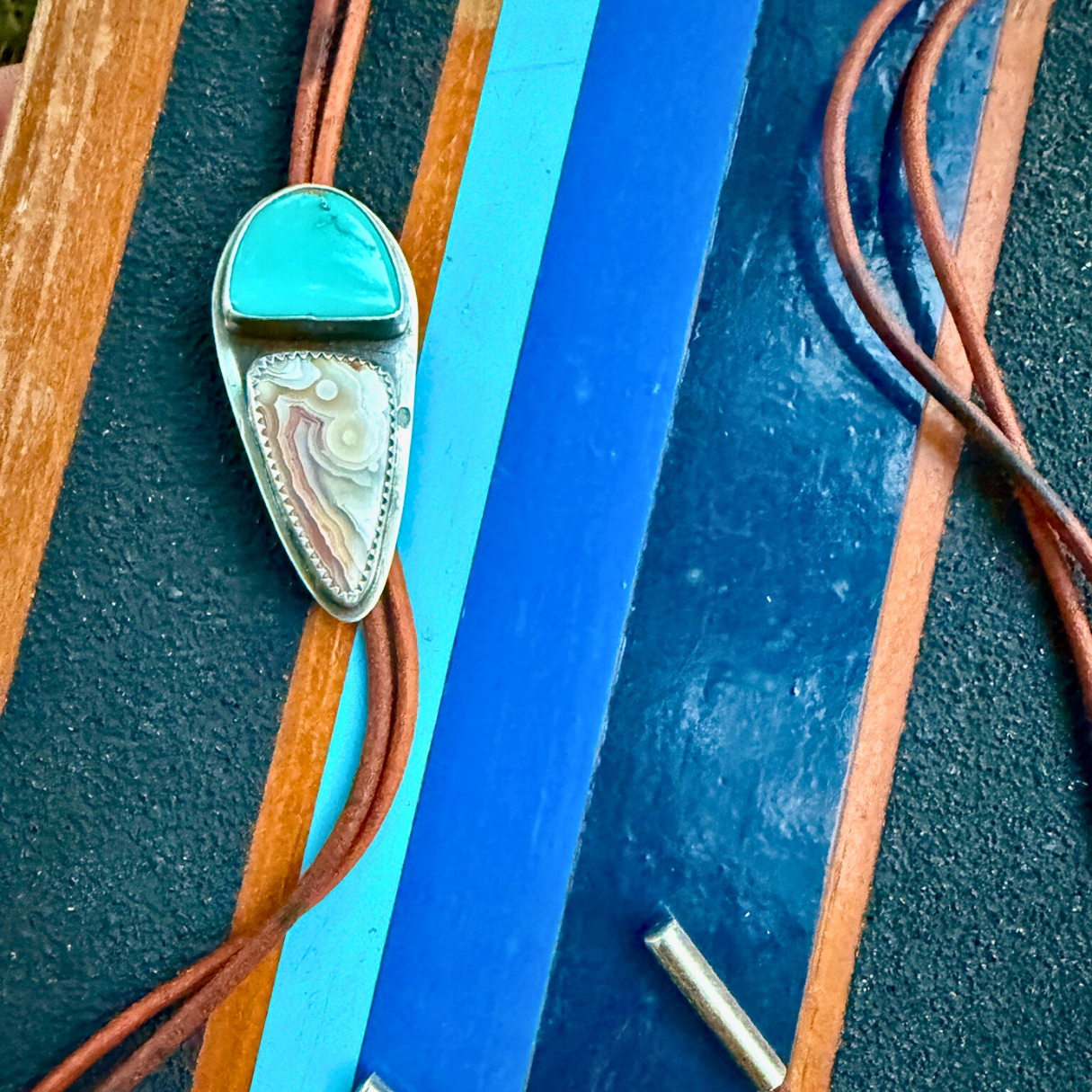Turquoise + Agate Lady Bolo