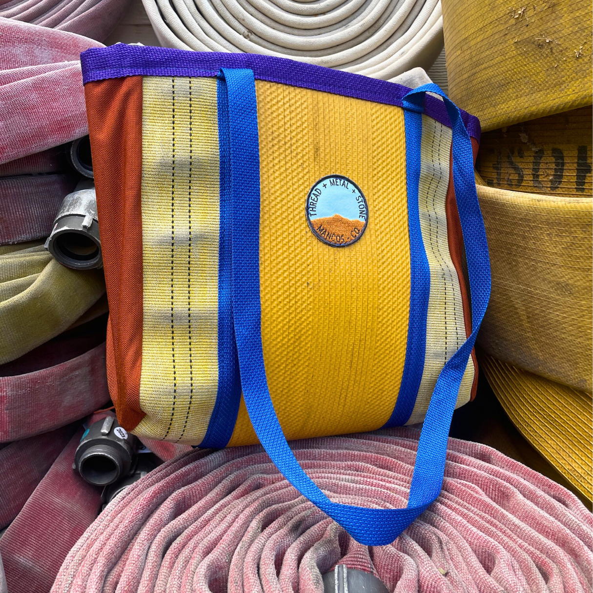 Repurposed Fire Hose Tote - Small