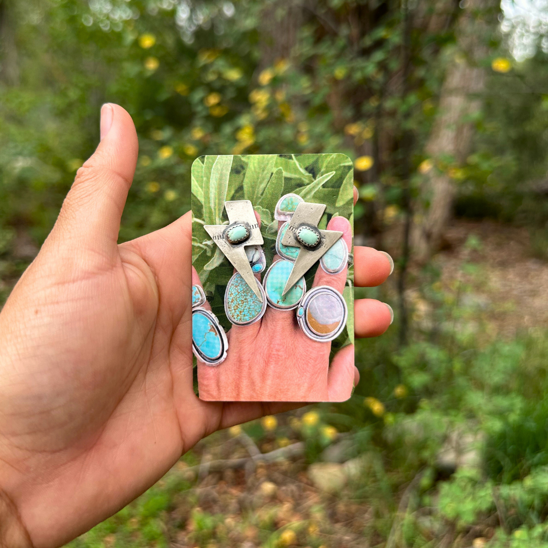 Turquoise Bolt Studs