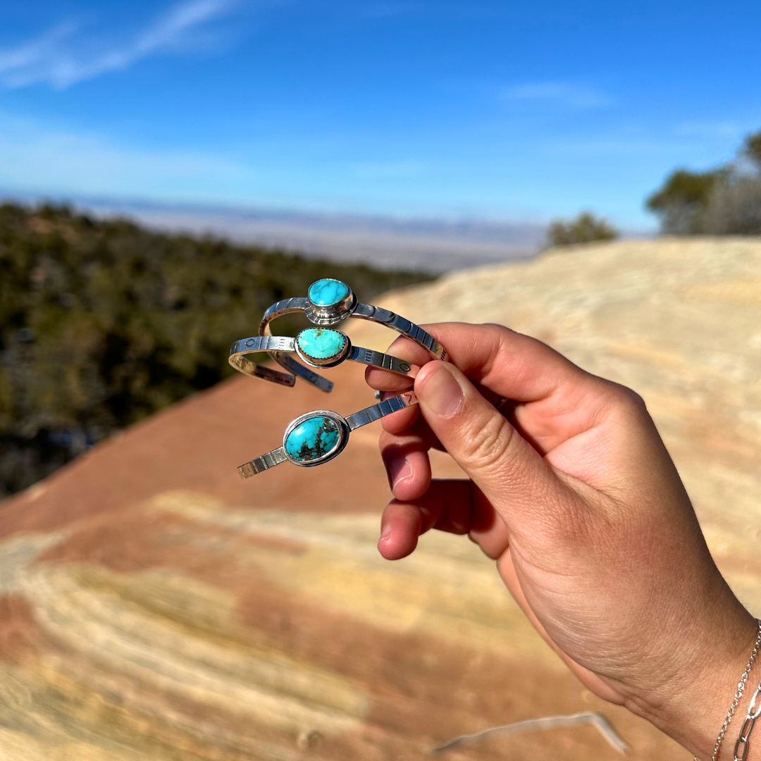 Turquoise Silver Stacking Cuff