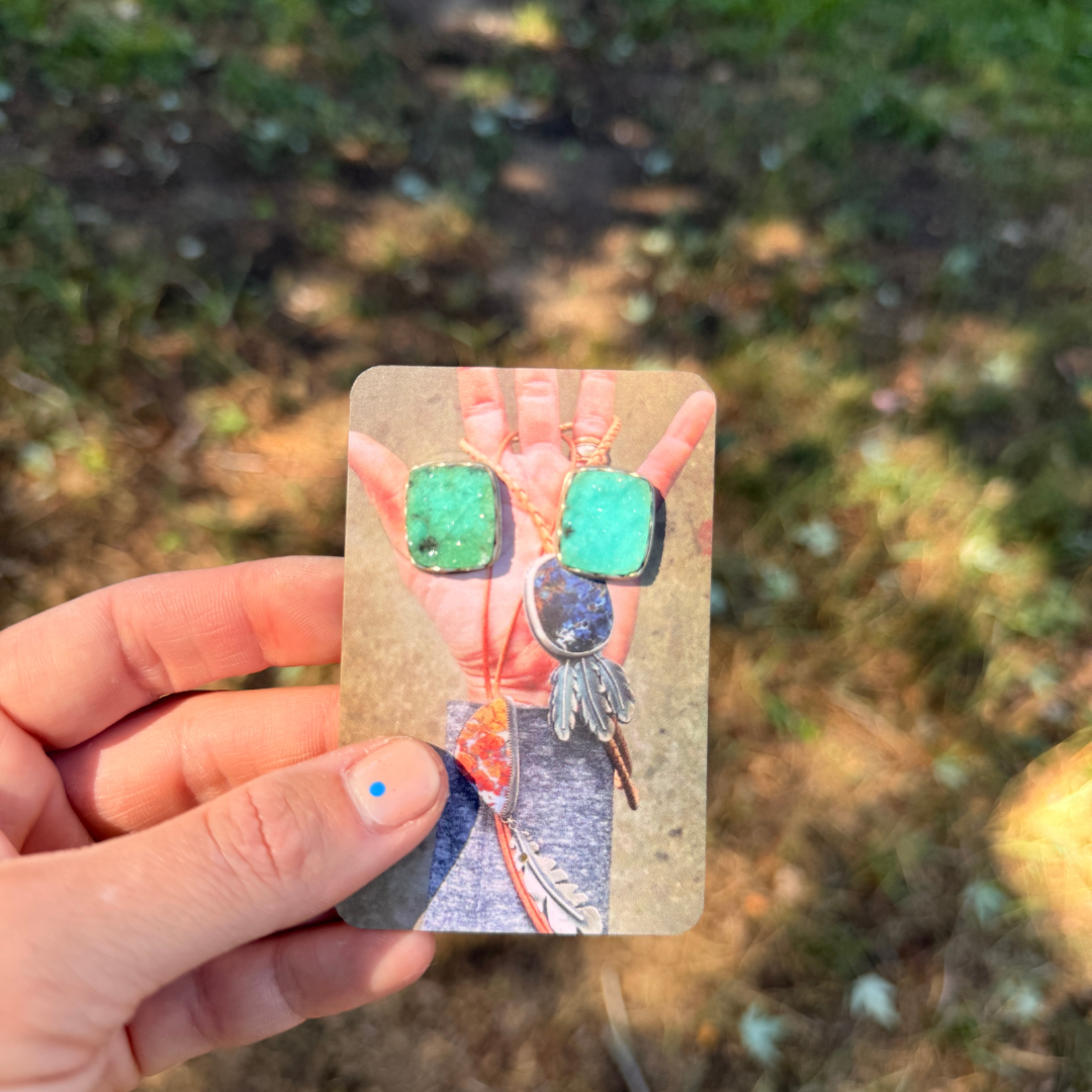 Druzy Crystal Ocean Studs