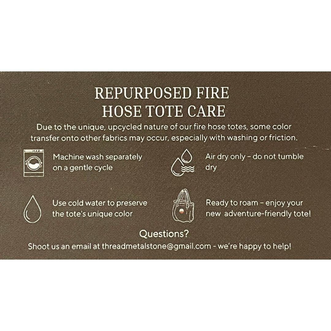Repurposed Fire Hose Tote - Small