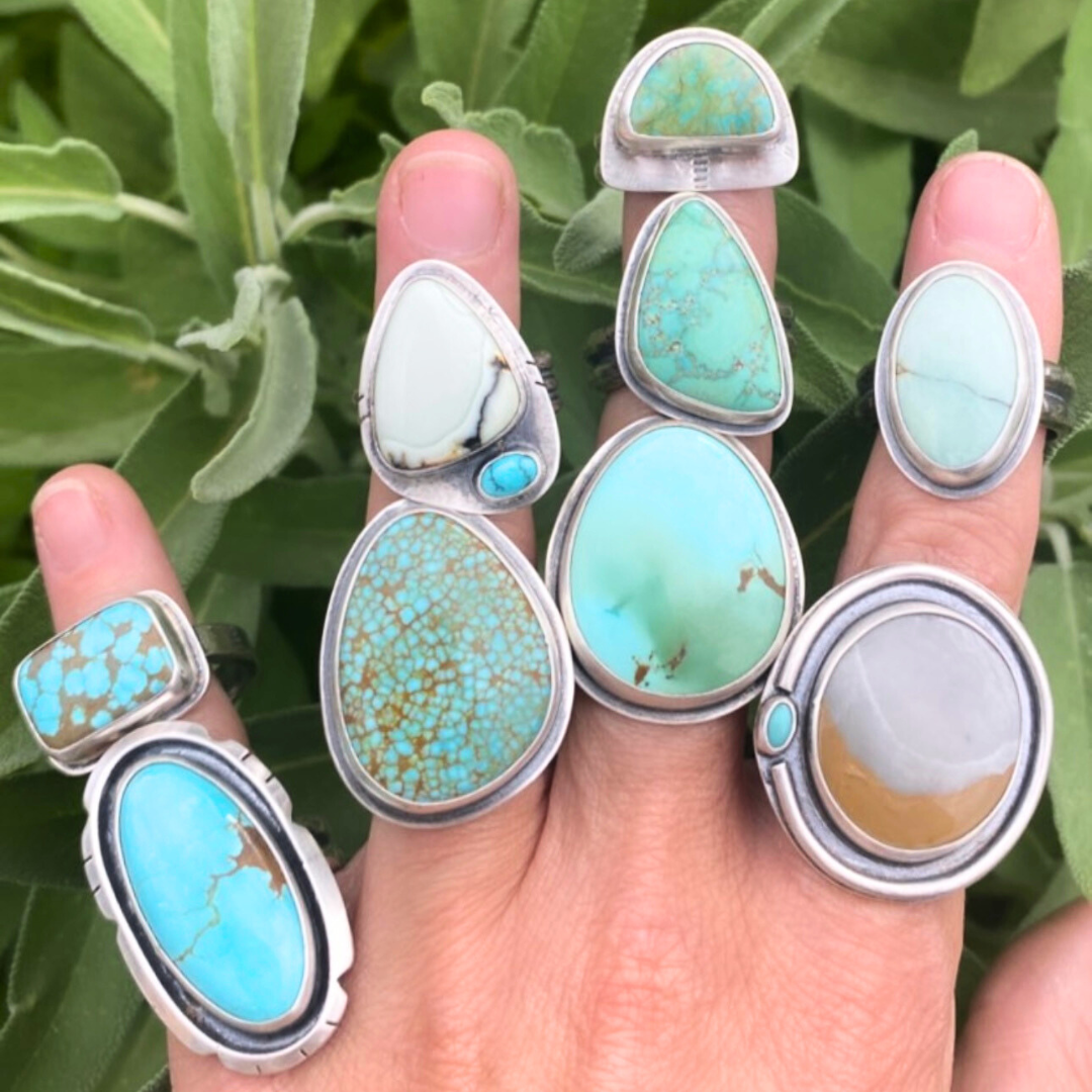 Rings – Thread + Metal + Stone