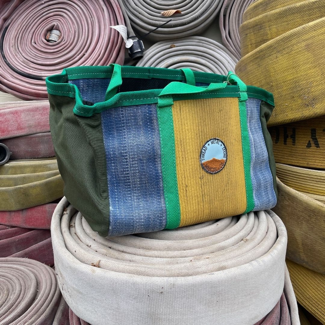 Repurposed Fire Hose Tote - Large