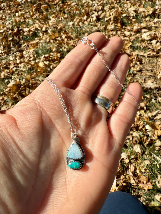 Opal + Turquoise Necklace