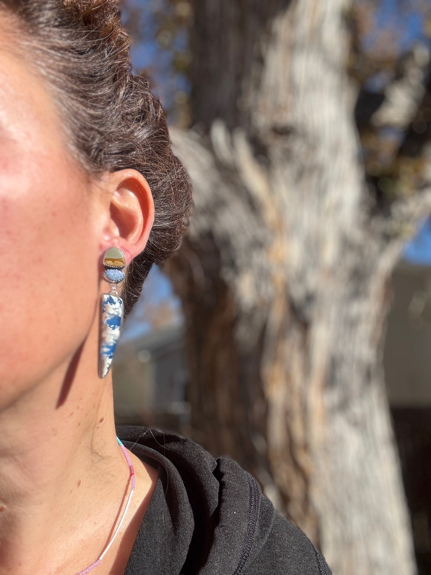 Georgia O'Keeffe Sky Earrings