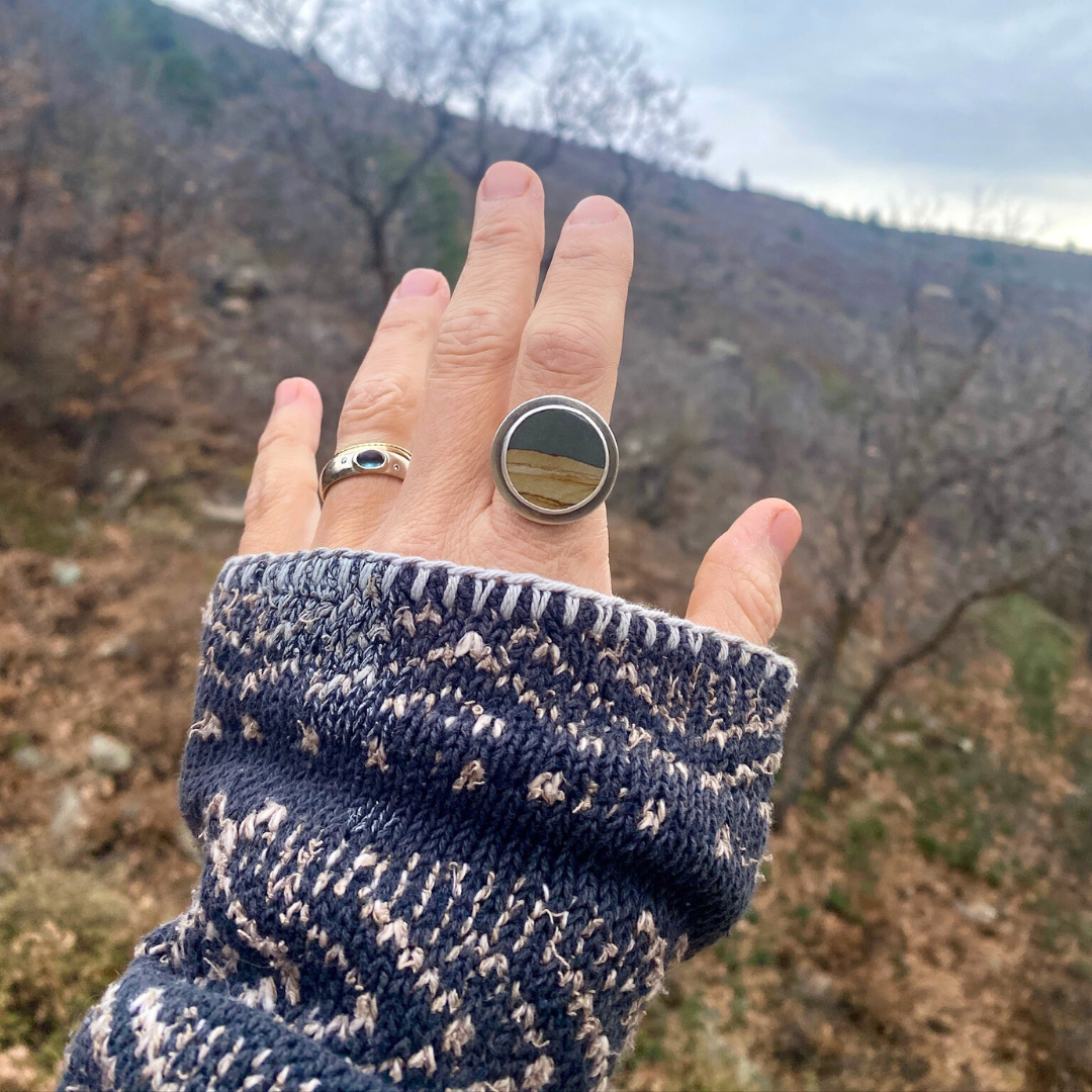 Desert Jasper Ring - Size 8