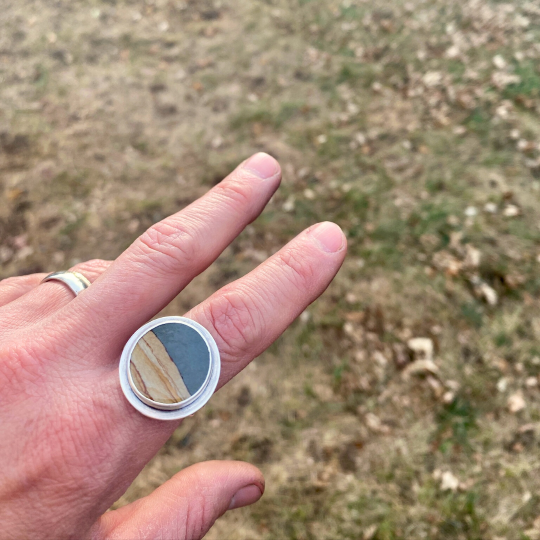 Desert Jasper Ring - Size 8