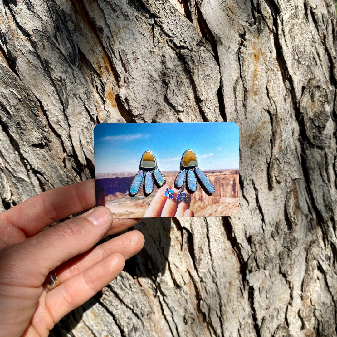 Jasper + Opal Firefly Earrings