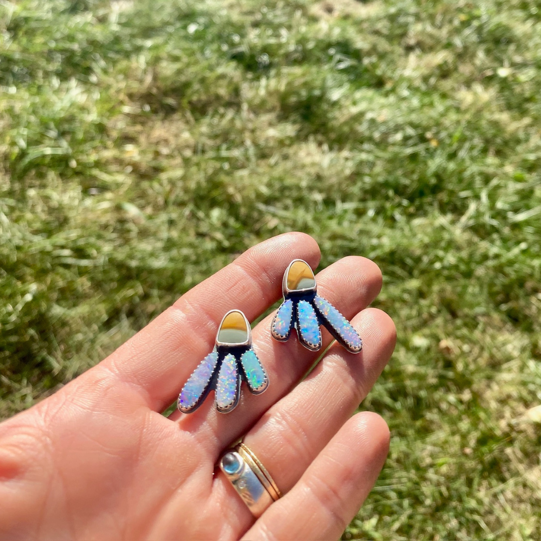 Jasper + Opal Firefly Earrings
