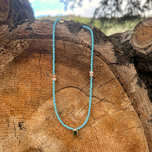 Tourmaline Beaded Necklace