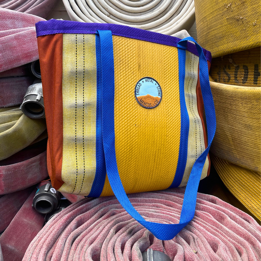 Repurposed Fire Hose Tote - Small