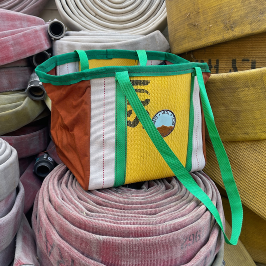 Repurposed Fire Hose Tote - Medium