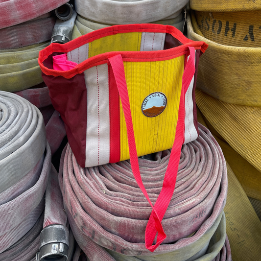 Repurposed Fire Hose Tote - Medium