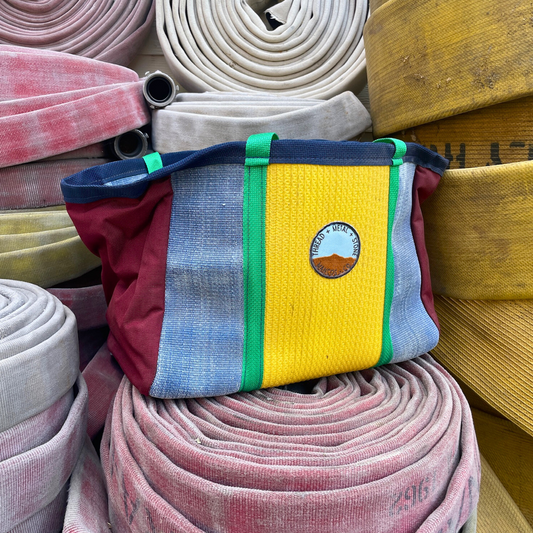 Repurposed Fire Hose Tote - Large