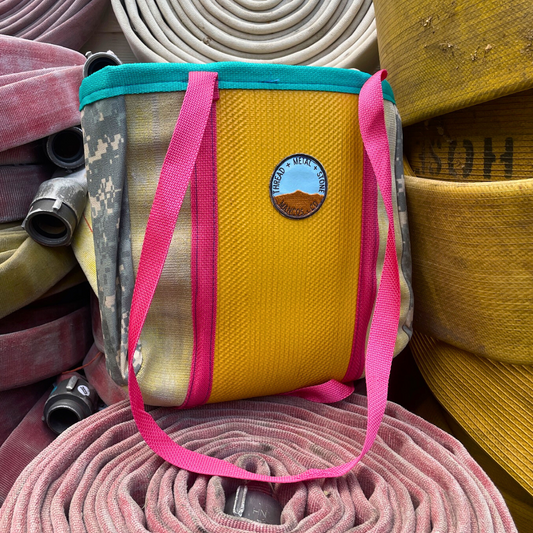 Repurposed Fire Hose Tote - Small