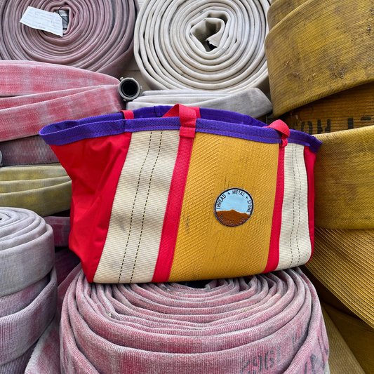 Repurposed Fire Hose Tote - Large