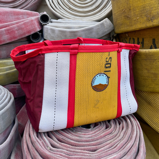 Repurposed Fire Hose Tote - Large