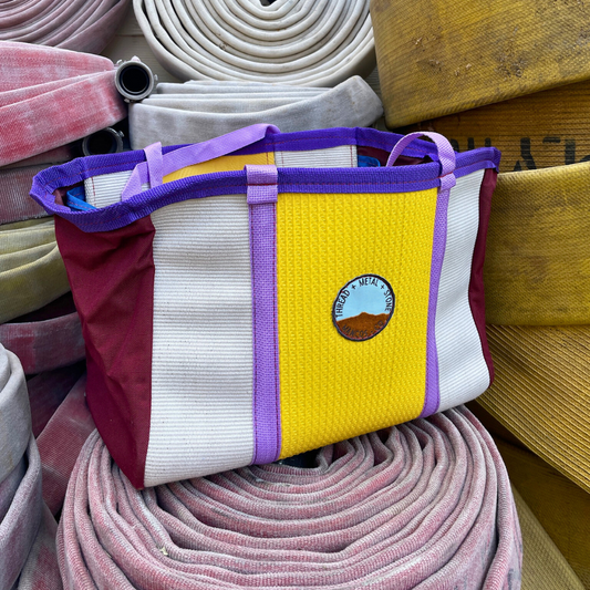 Repurposed Fire Hose Tote - Large