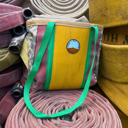 Repurposed Fire Hose Tote - Small