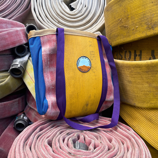 Repurposed Fire Hose Tote - Small