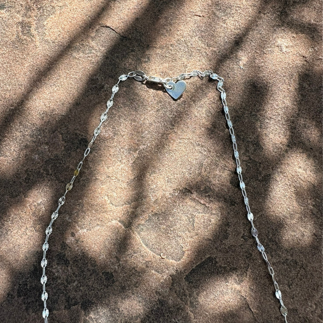 Turquoise Disc Necklace