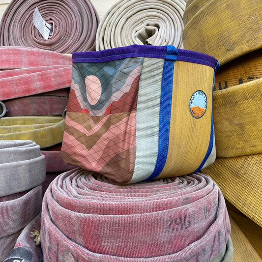Repurposed Fire Hose Tote, Limited edition artist collection- Medium