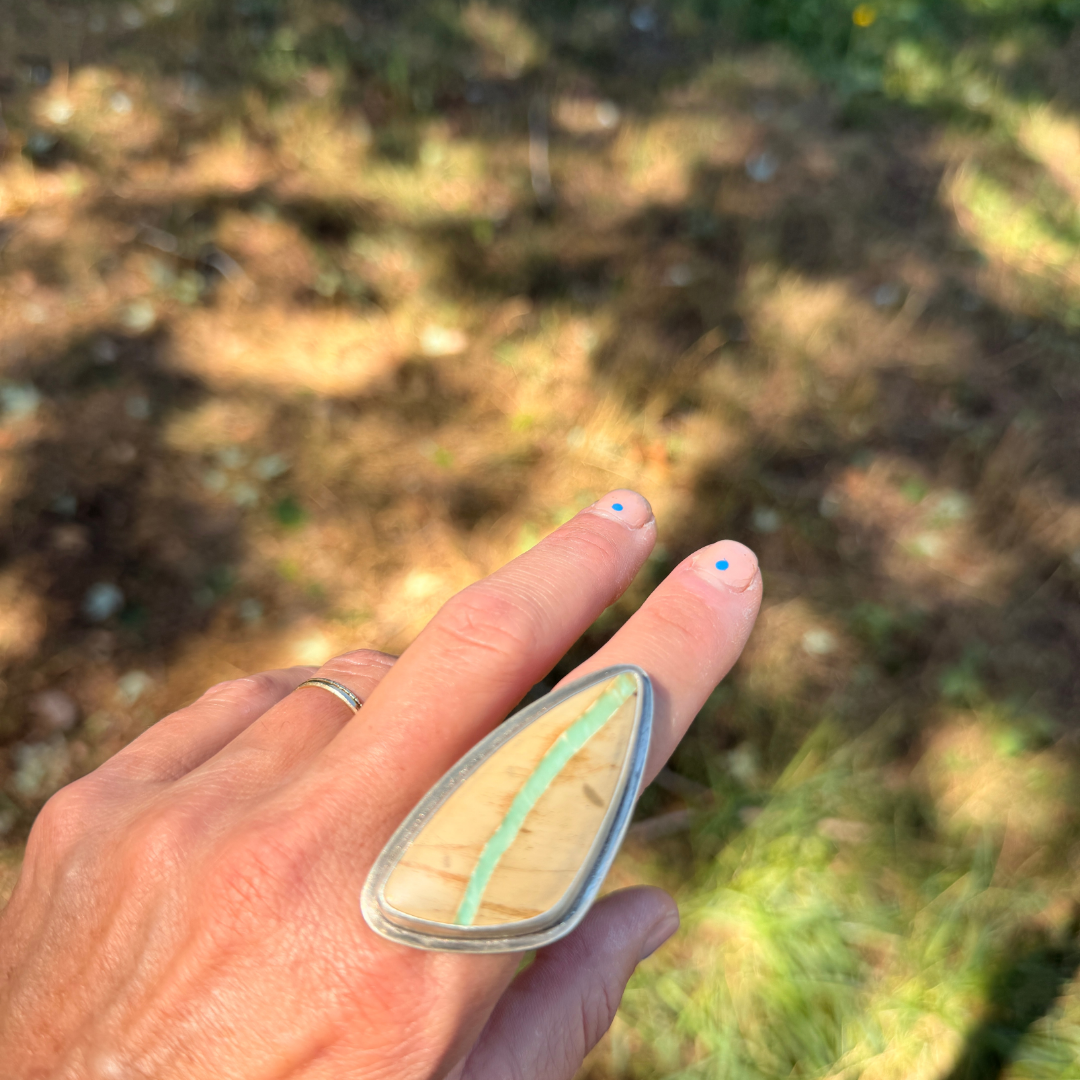 Variscite River Ring - Size 8