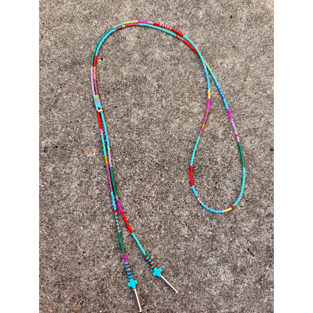 MADE TO ORDER: Beaded Bolo Necklace
