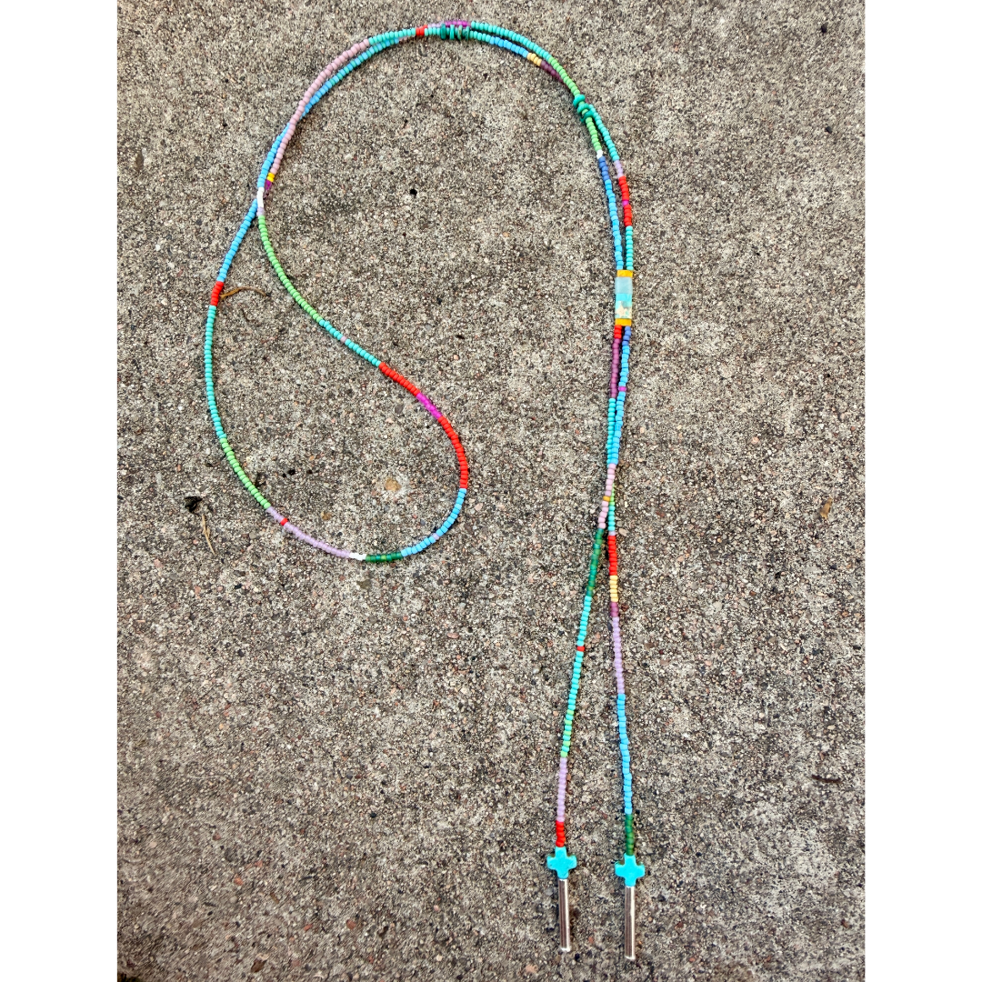 MADE TO ORDER: Beaded Bolo Necklace