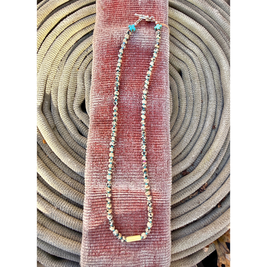 Dalmatian Jasper Beaded Necklace