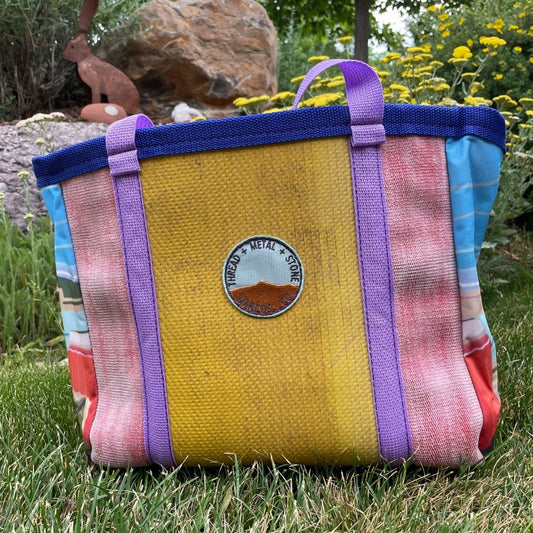 Repurposed Fire Hose Tote, Limited edition artist collection- Medium