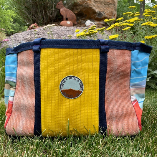 Repurposed Fire Hose Tote limited edition artist collection - Large