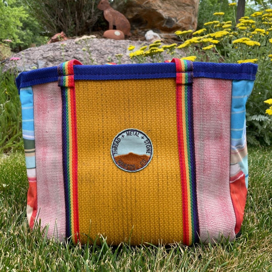 Repurposed Fire Hose Tote, Limited edition artist collection- Medium