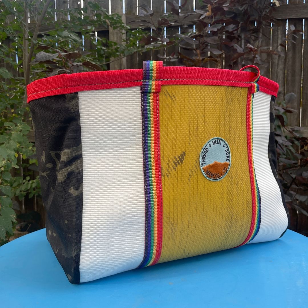 Repurposed Fire Hose Tote - Large
