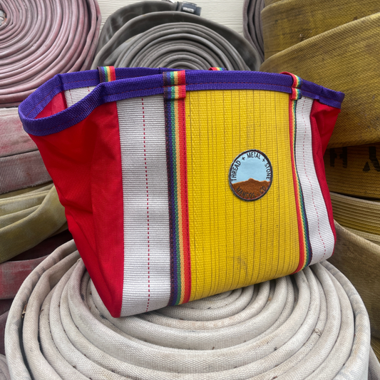 Repurposed Fire Hose Tote - Medium