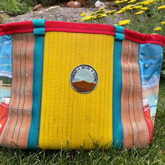 Repurposed Fire Hose Tote, Limited edition artist collection- Medium