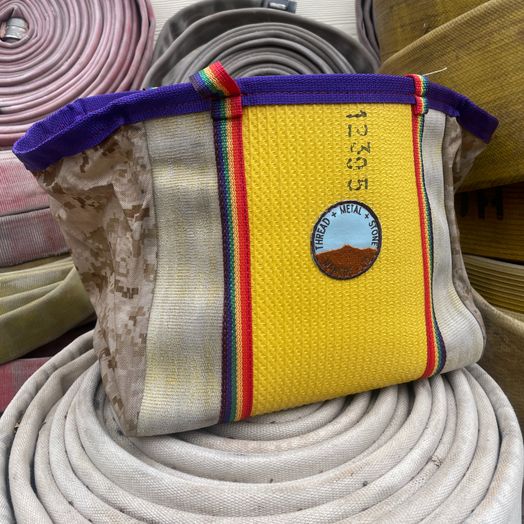 Repurposed Fire Hose Tote - Medium