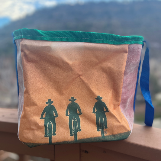 Repurposed Fire Hose Tote, Limited edition artist collection- Medium