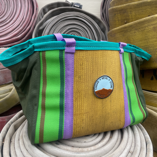 Repurposed Fire Hose Tote - Mediumish/Large