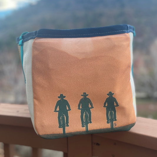 Repurposed Fire Hose Tote limited edition artist collection - Large