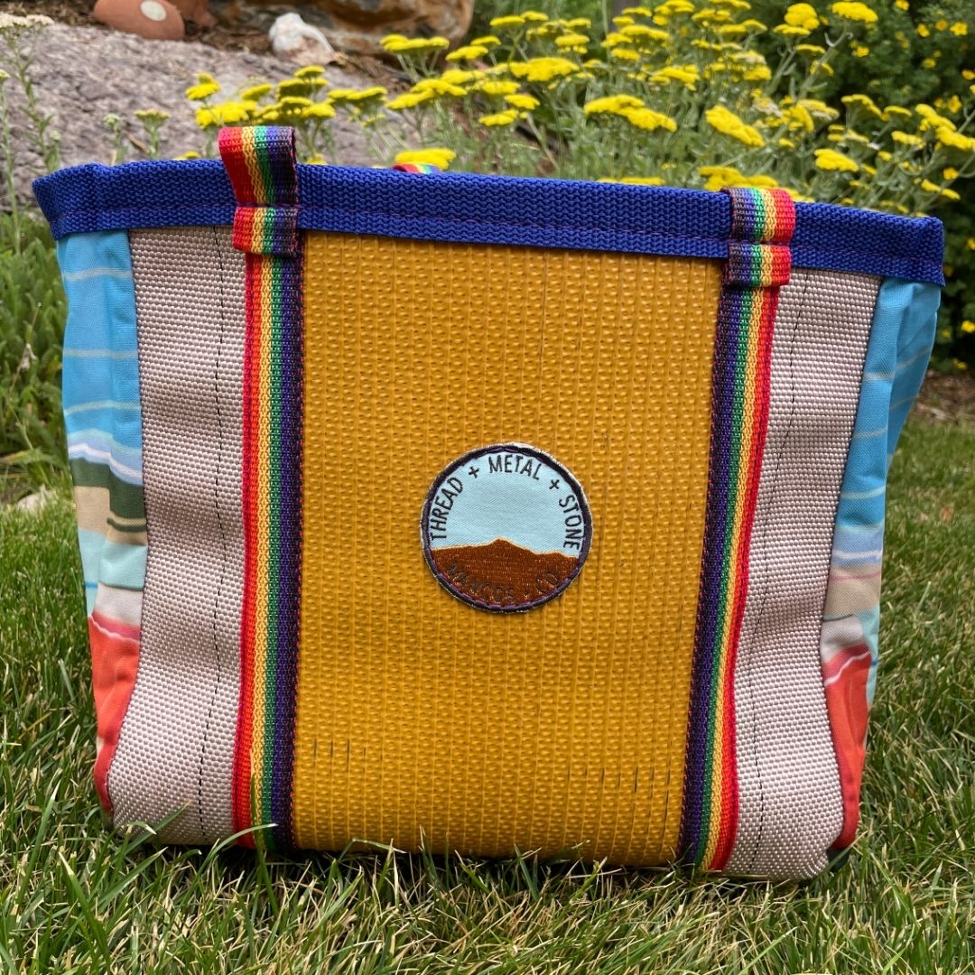 Repurposed Fire Hose Tote, Limited edition artist collection- Medium