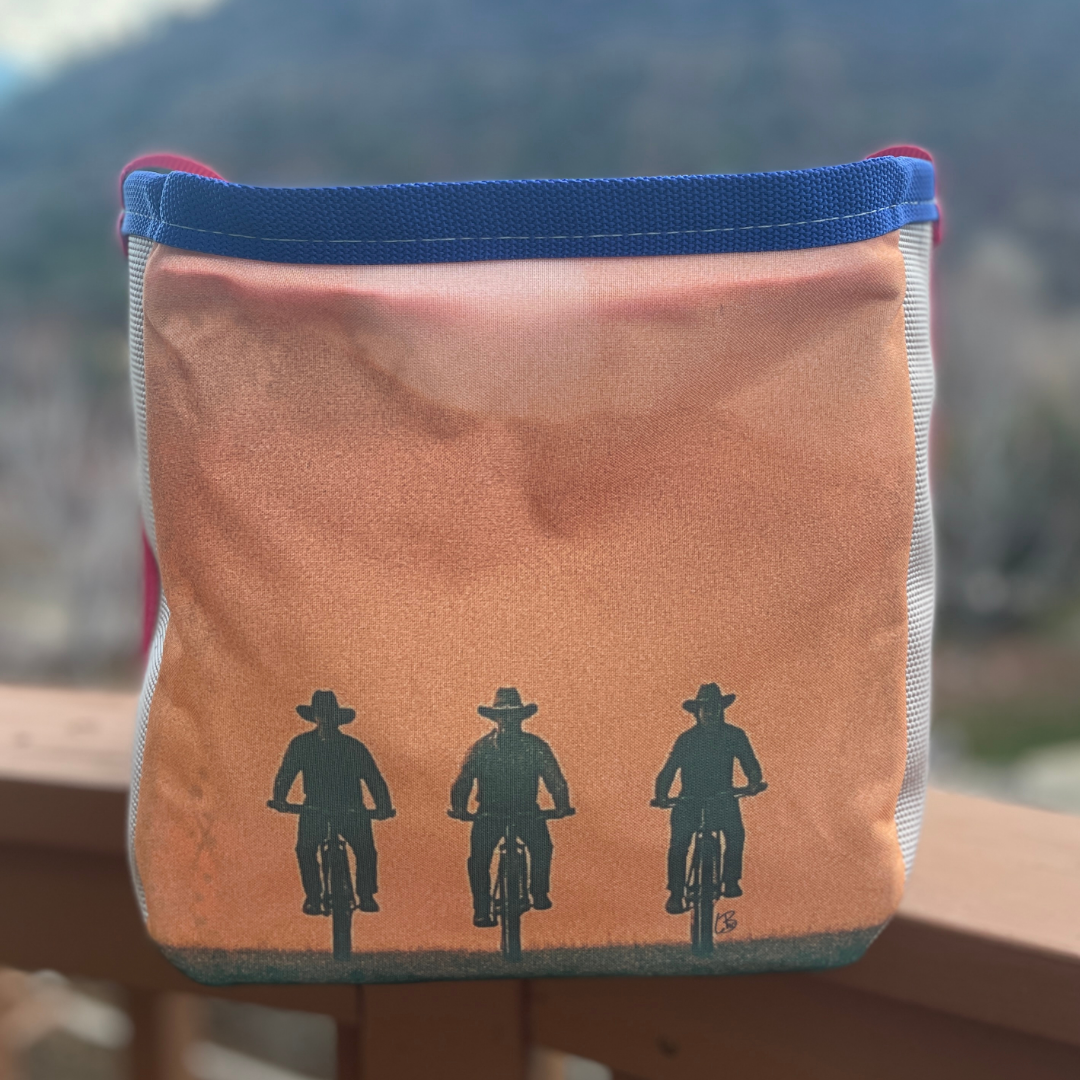 Repurposed Fire Hose Tote, Limited edition artist collection- Medium