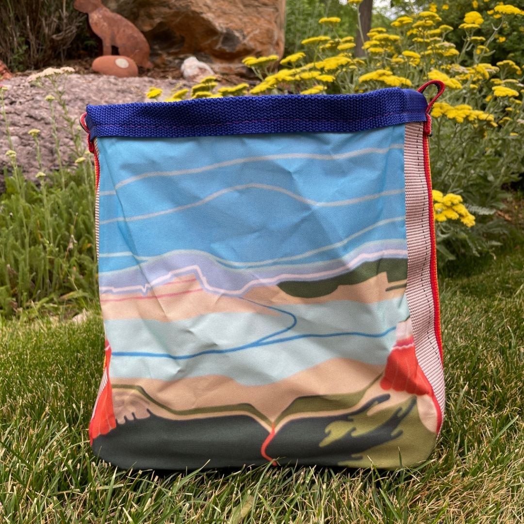 Repurposed Fire Hose Tote, Limited edition artist collection- Medium