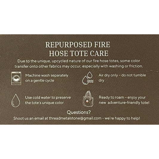 Reserved Repurposed Fire Hose Tote for Terry Doherty