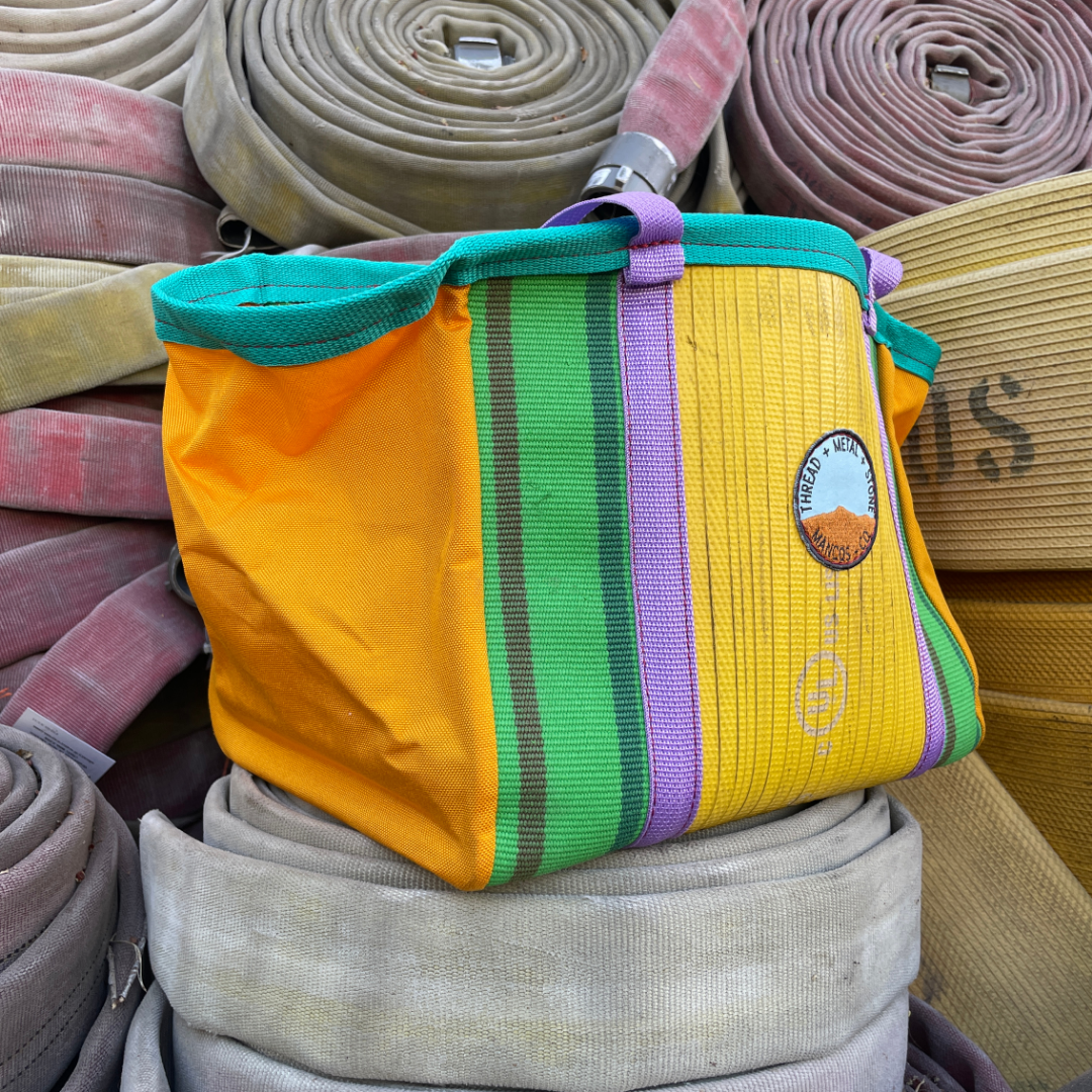 Repurposed Fire Hose Tote - Medium