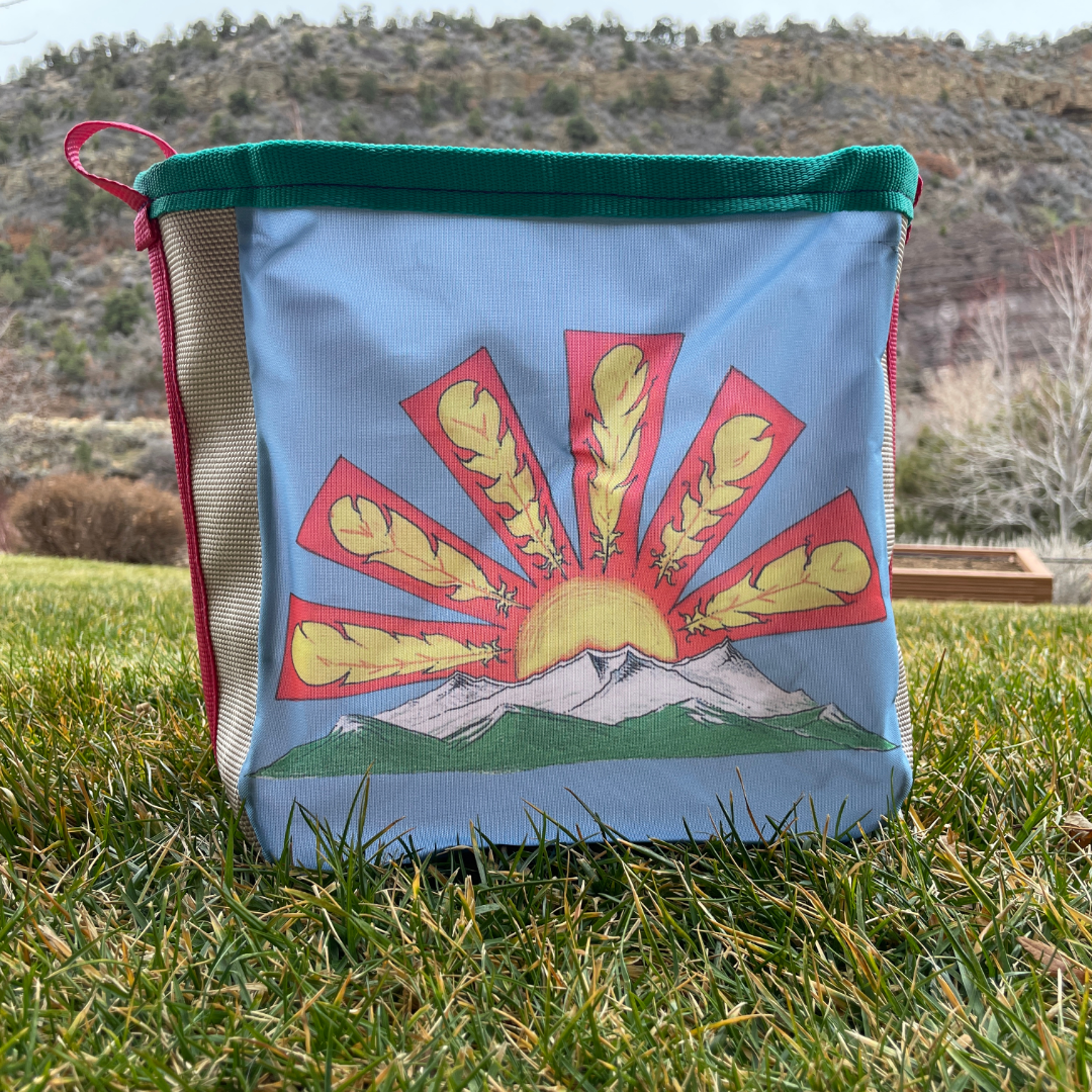 Artist Collaboration: Joe Philpott Repurposed Fire Hose Tote - Medium