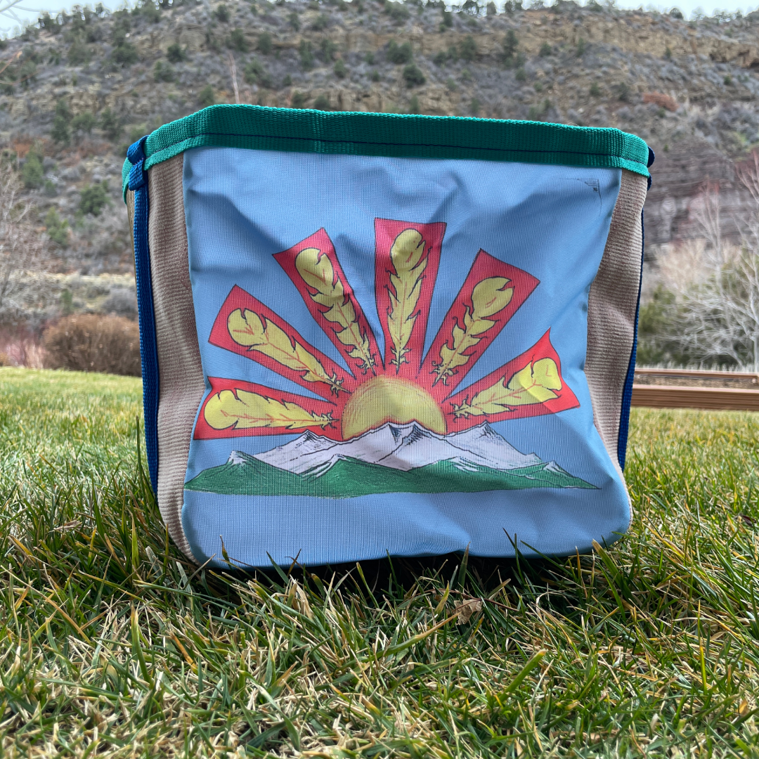 Artist Collaboration: Joe Philpott Repurposed Fire Hose Tote - Medium