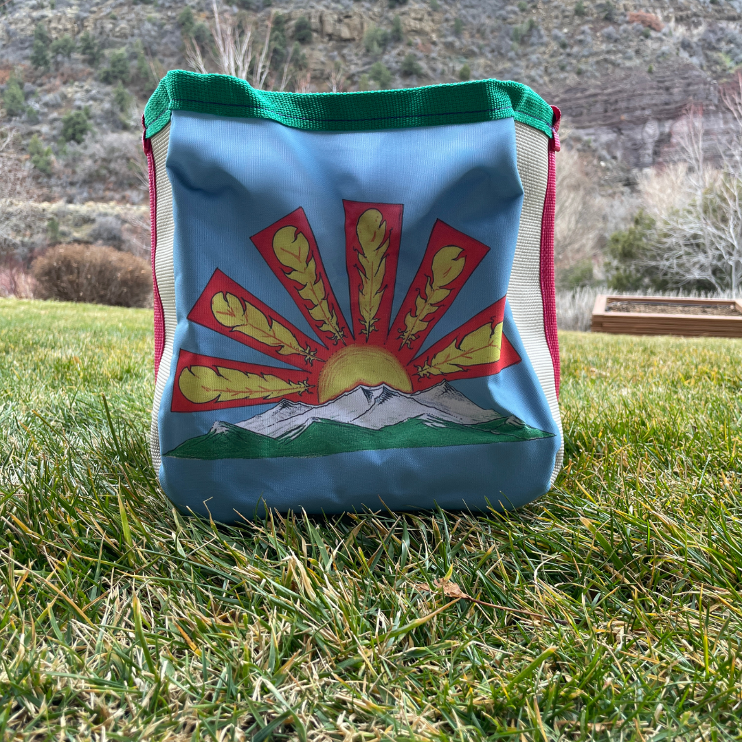 Artist Collaboration: Joe Philpott Repurposed Fire Hose Tote - Large