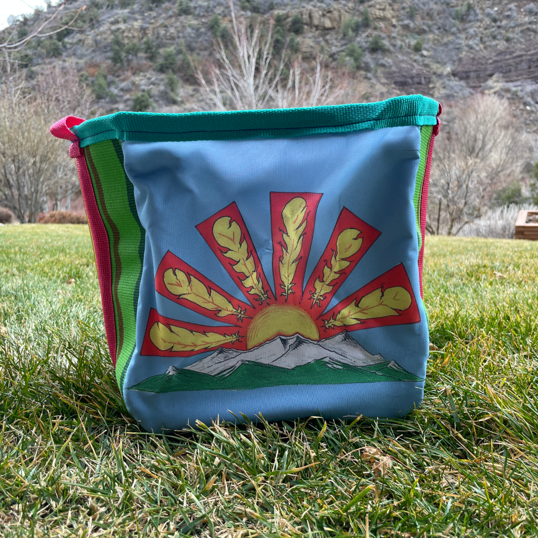 Artist Collaboration: Joe Philpott Repurposed Fire Hose Tote - Mediumish/Large